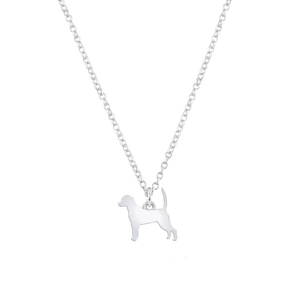 Mylee London Harrier Silhouette Silver Necklace - Personalised