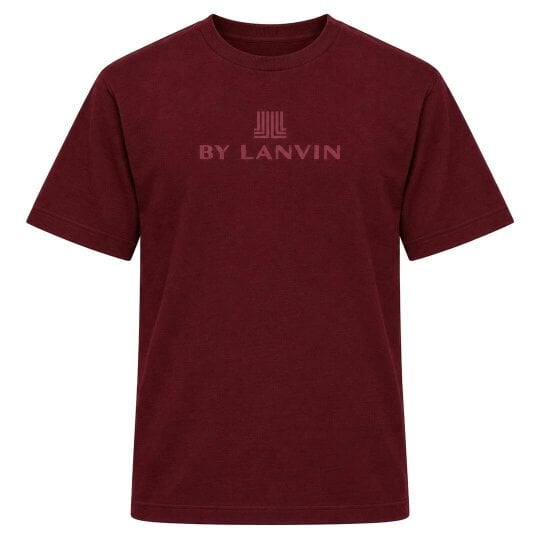 By Lanvin Central Logo Burgundy T-Shirt