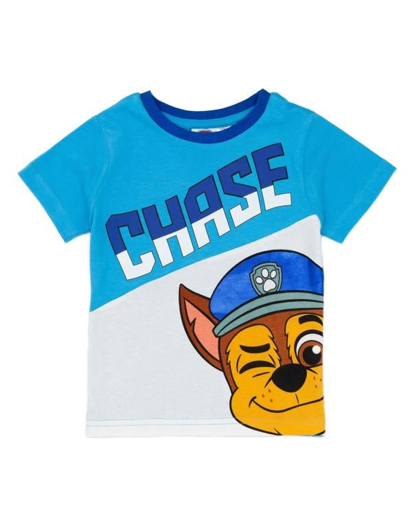 Paw Patrol Boys Blue Chase Short Sleeve Short Leg Pyjama Set