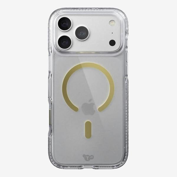 Tech21 Evo Crystal Case with MagSafe for iPhone 17/18 Pro Max 6.9" Clear Gold - T21-11700