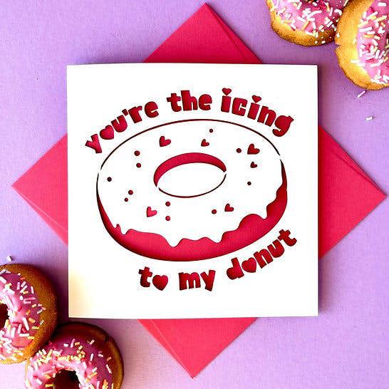 Abode Home & Gifts Icing To My Donut Papercut Card