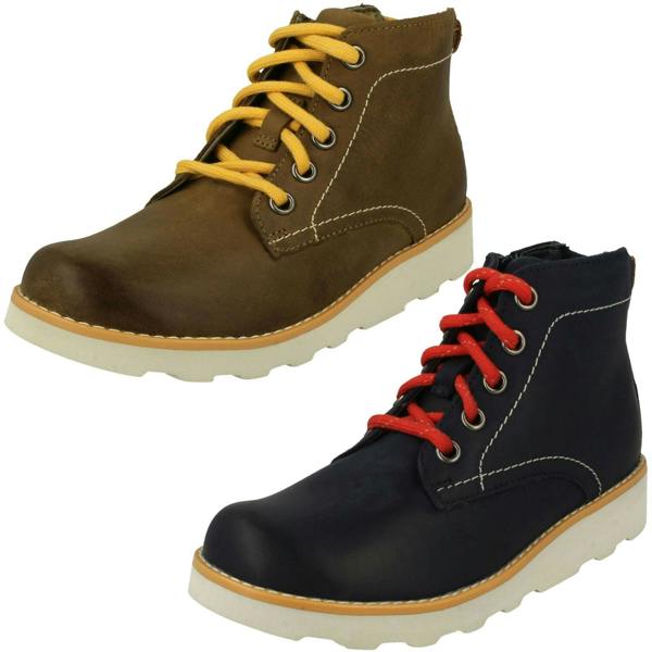 Clarks Boys Clarks Lace Up Detailed Boots Crown Hike K