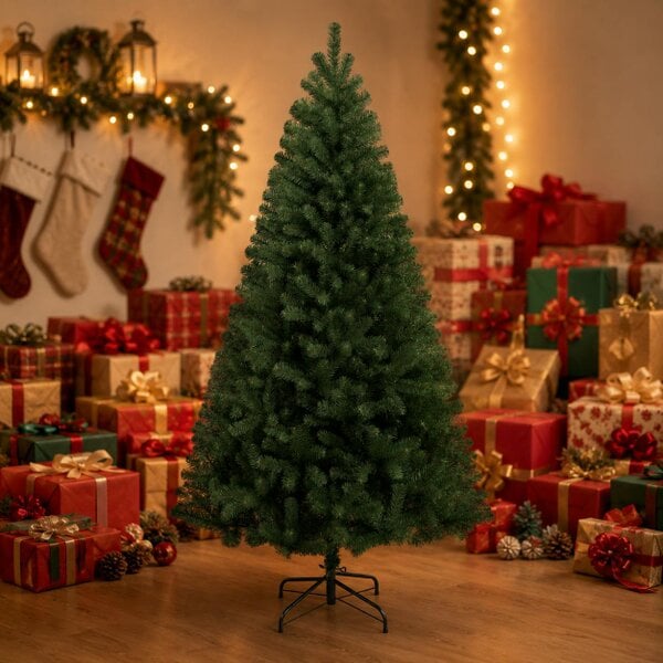 Outdoor Living Festive Christmas 6 FT Full Christmas Tree - Green