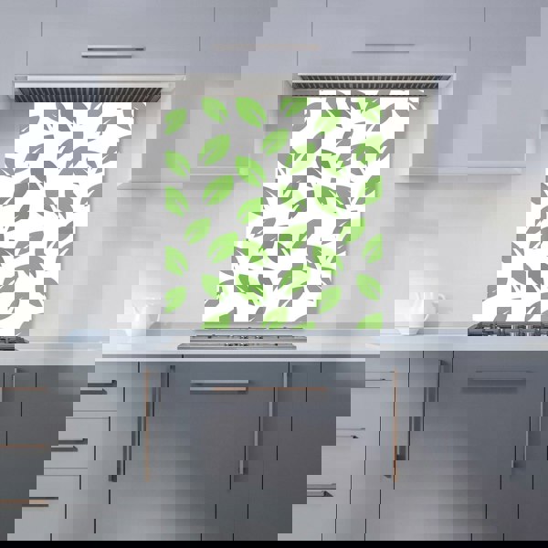 Warren Reed - Designer Leaves Pattern Kitchen Splashback