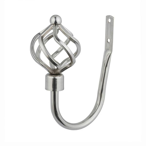 A.Unique Home Twisted Metal Extendable Curtain Pole with Rings and Fittings, In a Variety of Colours and Sizes (25/28mm)
