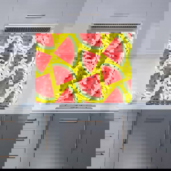 Warren Reed - Designer Watermelon Pattern Kitchen Splashback
