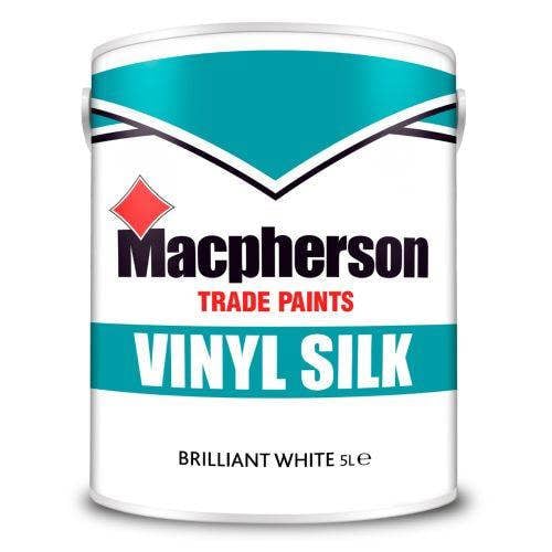 Macpherson Trade Vinyl Silk Emulsion Brilliant White 5L Pack of 2