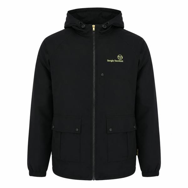Sergio Tacchini Mancini Hooded Jacket Black