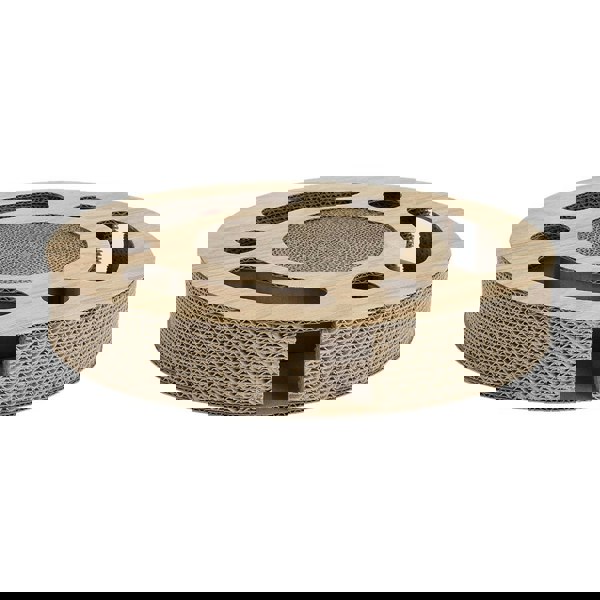 Round Cat Scratcher with Ball Toy Living and Home