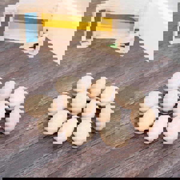 tickit Natural Wooden Eggs