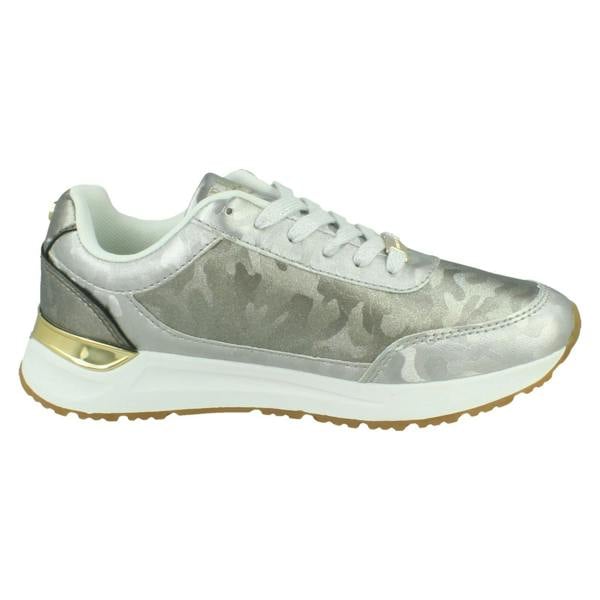 Elle Sport Ladies Elle Sport Leather Lace- up Trainers F7383