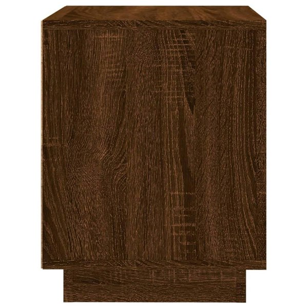 Berkfield Bedside Cabinet Brown Oak 44x35x45 cm Engineered Wood