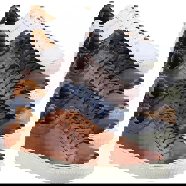 Hush Puppies Colton Mens Lace Up Casual Smart Leather Trainers