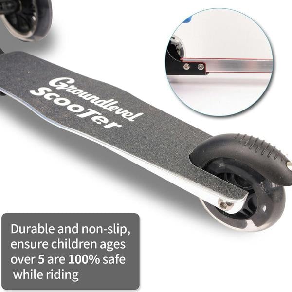 Groundlevel Children's Suitcase with Fold Down Scooter
