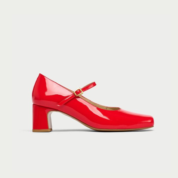 Calla Mary Jane Shoes - Poppy Patent Leather