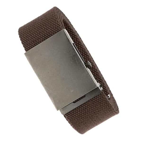 Duke Mens D555 Edward Webbing Waist Belt - Brown