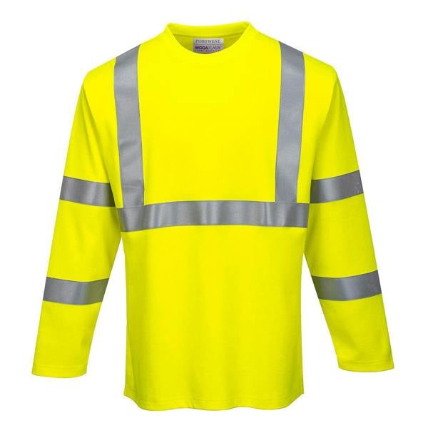 Modaflame Knit Hi-Vis FR Long Sleeve T-Shirt Portwest