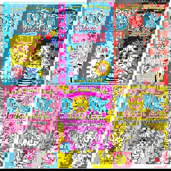 Dork Diaries Series 6 Books Collection Set (Birthday Drama!, Spectacular Superstar, I Love Paris!, Sister Showdown!, OMG!, How to Dork Your Diary)