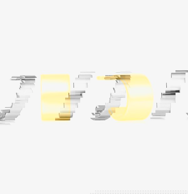 Ania Haie Vogue Maven 14ct Gold Plated Flat Huggie Hoop Earrings E062-02G