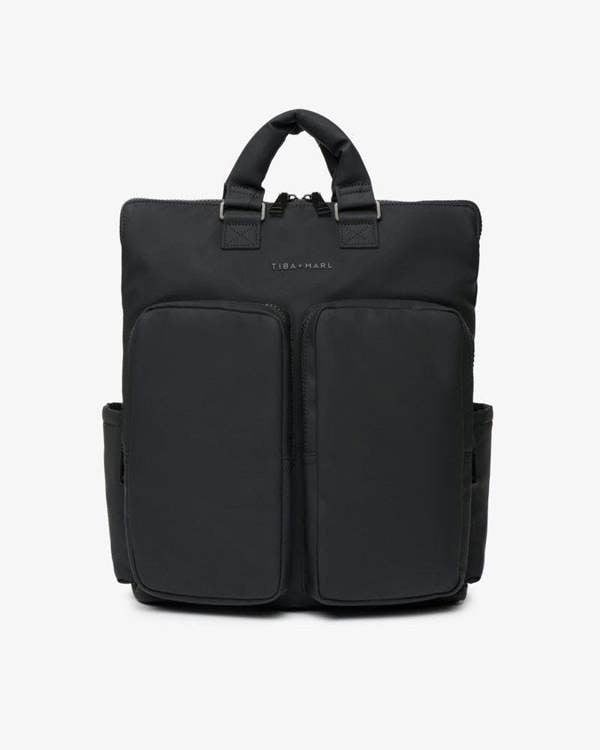 Tiba + Marl Ozzy Changing Tote / Backpack 2.0 Matte Black