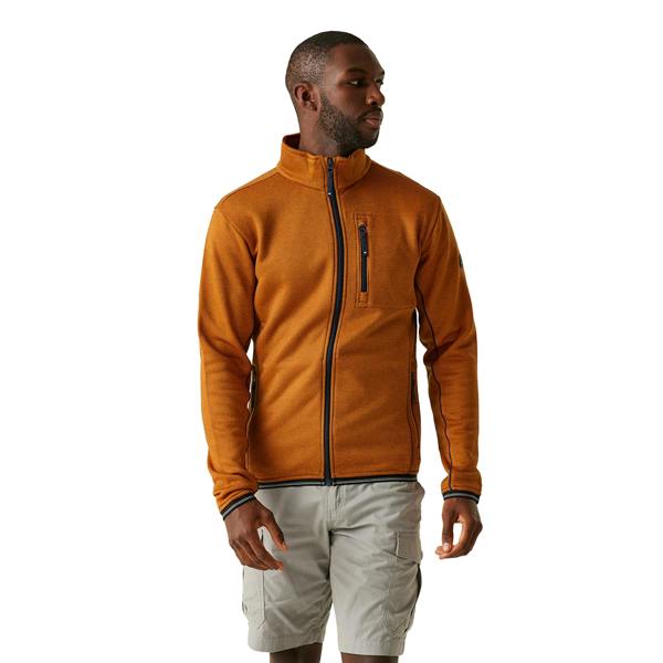 Regatta Mens Orsan Full Zip Fleece Jacket - Fox - 
