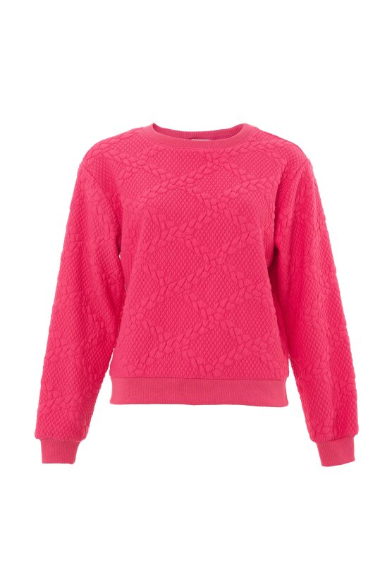 Jan Cable Quilt Sweatshirt - Pink