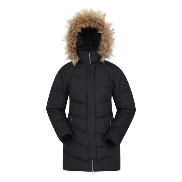 Mountain Warehouse Womens/Ladies Isla II Long Down Jacket - Jet Black