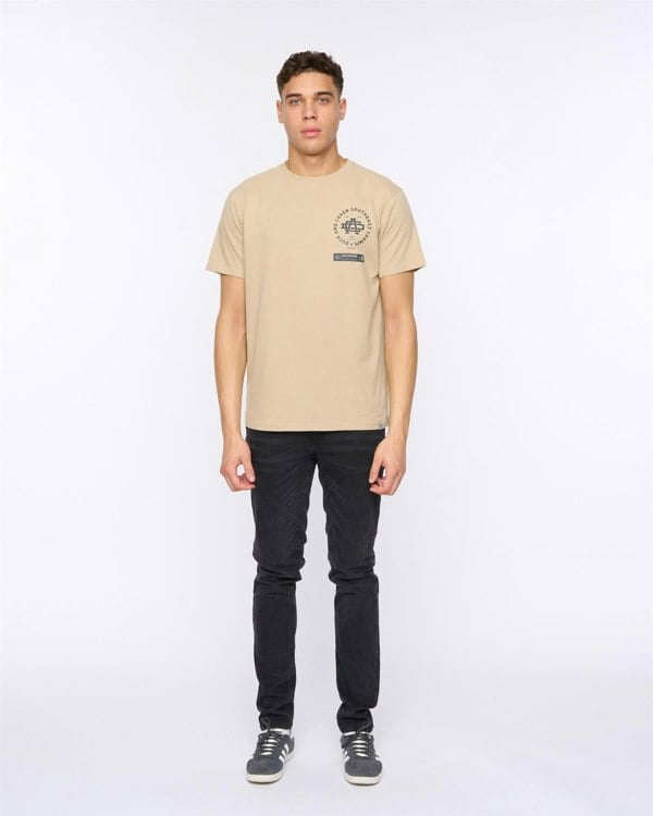 Duck and Cover Chellforth T-Shirt - Greige