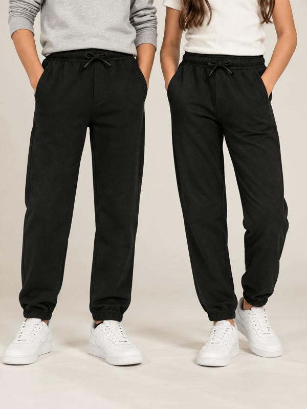 Childsplay Kids Cotton Joggers in Black