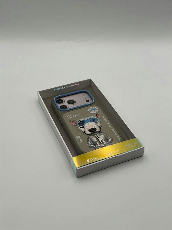 Nimmy Friends Nimmy Cool & Cute 2.0 Terrier Dog Case with MagSafe for iPhone 17 Pro 6.3" Grey Blue - N-KMLL-IP17-PRO-019-A