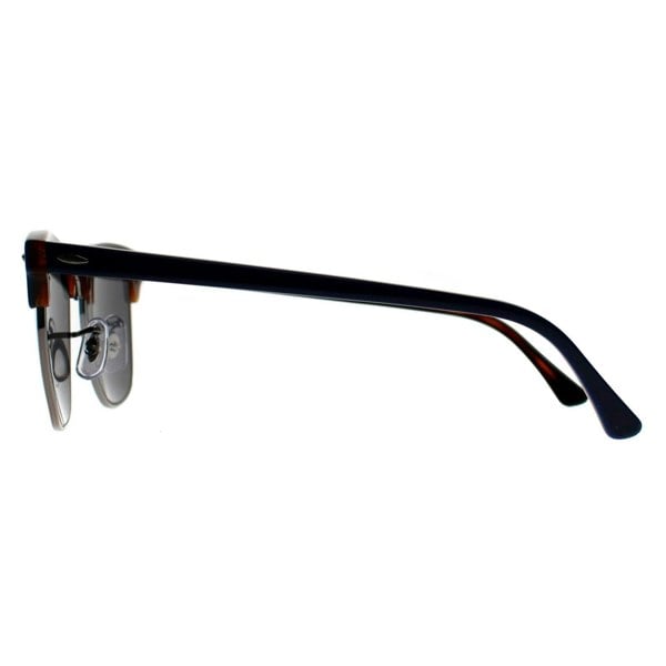 Ray-Ban Sunglasses Clubmaster 3016 1278B1 Polished Gunmetal Blue Dark Grey