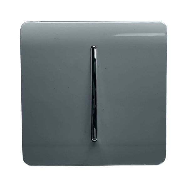 Trendi Switch 1 Gang 1 or 2 way Rocker Light Switch in Warm Grey