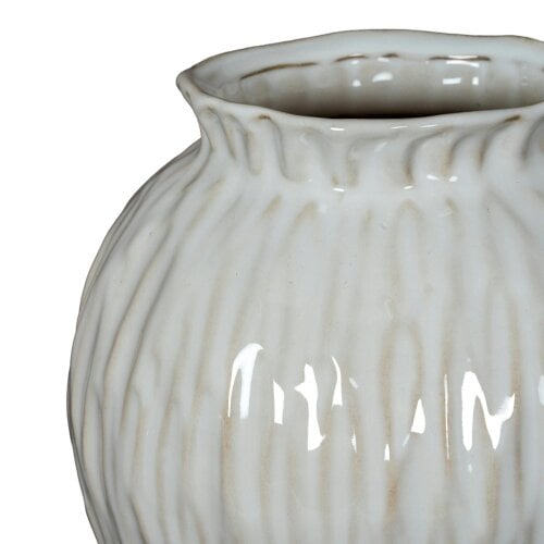 Hill Interiors Numa Round Vase - White