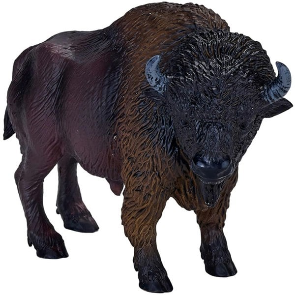 Mojo Fun American Bison Buffalo Wild Animal Toy Figure 11 cm Approx Length - 381076