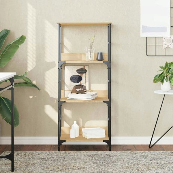 Berkfield Bookshelf Sonoma Oak 50x33x117.5 cm Engineered Wood