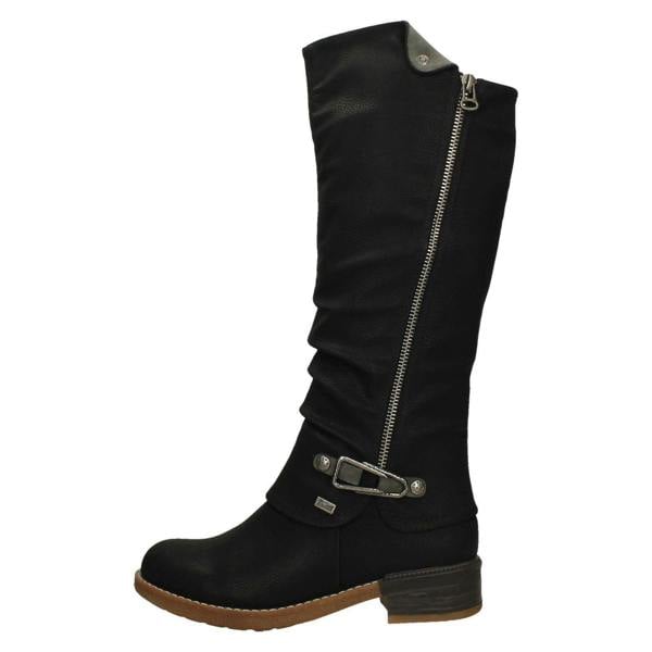 Rieker Ladies Rieker Knee High Boots Warm Lining With Rieker Tex 94652