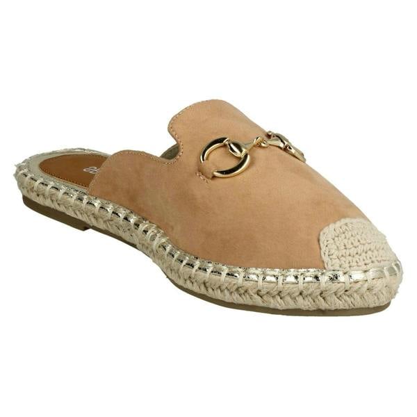 Spot On Ladies Spot On Closed Toe Espadrilles F2261