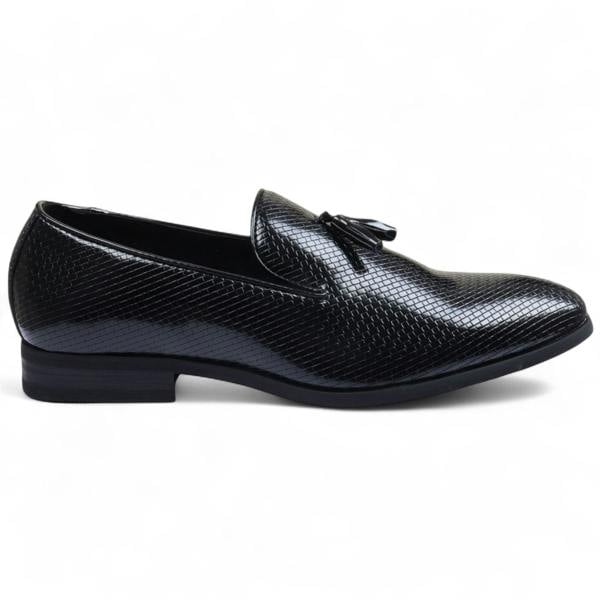 Dolcetto Men’s Formal Tassel Loafers Slip-On Leather Shoes