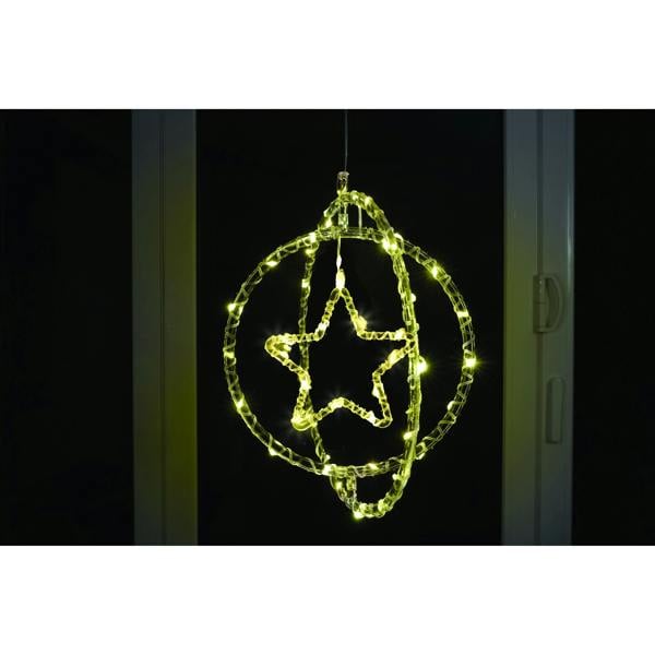 Star Rings Warm White 30cm