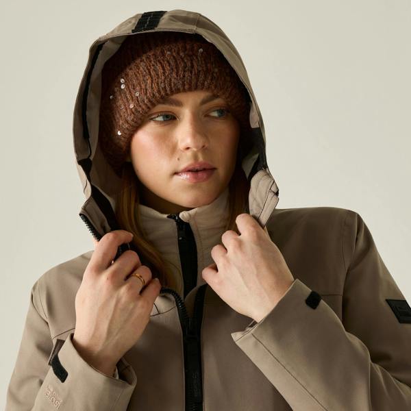Regatta Womens/Ladies Denbury 3 in 1 Jacket - Mocha/Light Vanilla - 