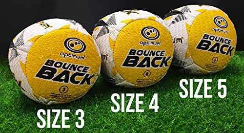 Rugby Bounce Back Solo Skills Ball – High-Grip Rebound Trainer - Optimum