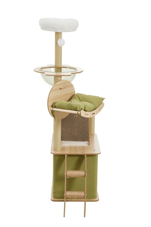 Living and Home Luxury Cat Tower Set with Scratching Board