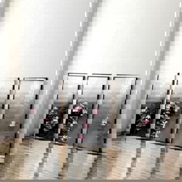 Living Room Canvas Art | Set of 3 Asian Inspired Wall art Prints