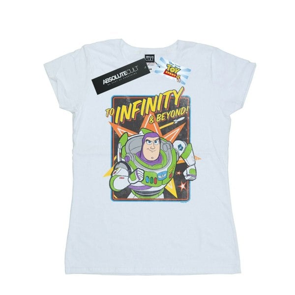 Disney Womens/Ladies Toy Story 4 Buzz To Infinity Cotton T-Shirt - White