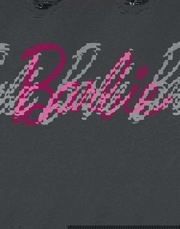 Barbie Womens Grey Logo T-shirt Dress Short Sleeved T-Shirt Dress