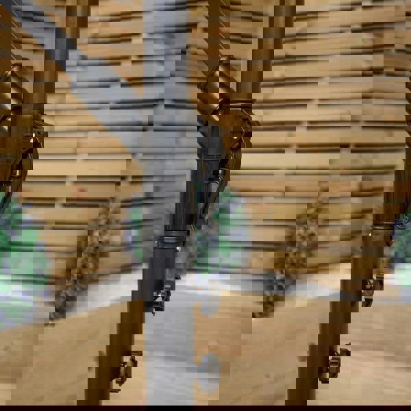 Samuel Alexander 3m Blue Cantilever Parasol with Crank & UV Protection Garden Umbrella