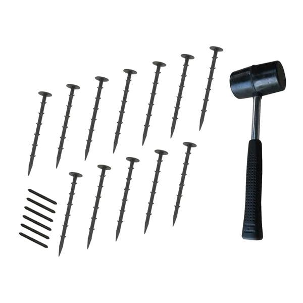 Flexible Lawn Edging 4.8m With Mallet - Black