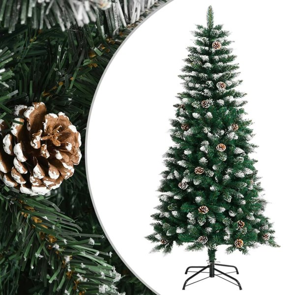 Berkfield Artificial Christmas Tree with Stand Green 120 cm PVC