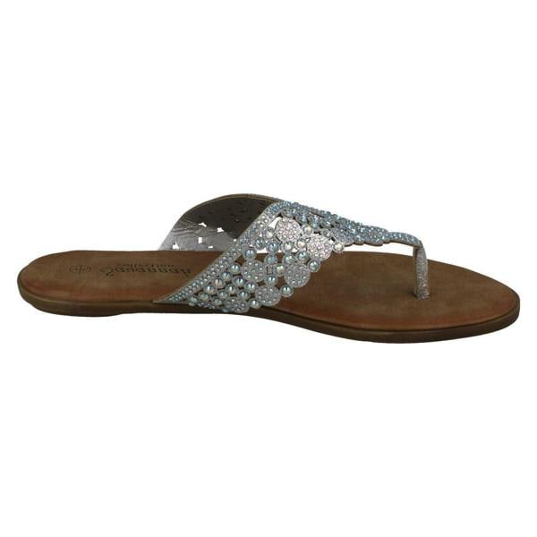 Savannah Ladies Savannah Diamante Toepost Sandals