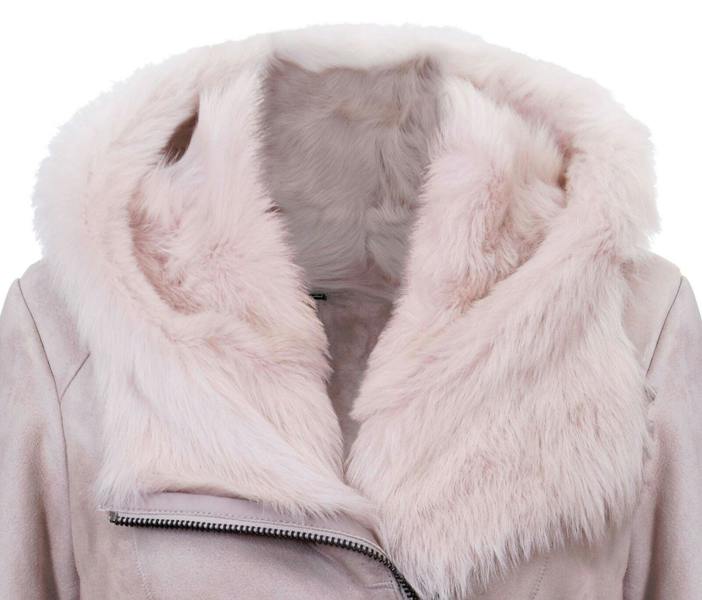 Infinity Leather Ladies Suede Merino Sheepskin Coat-Samara